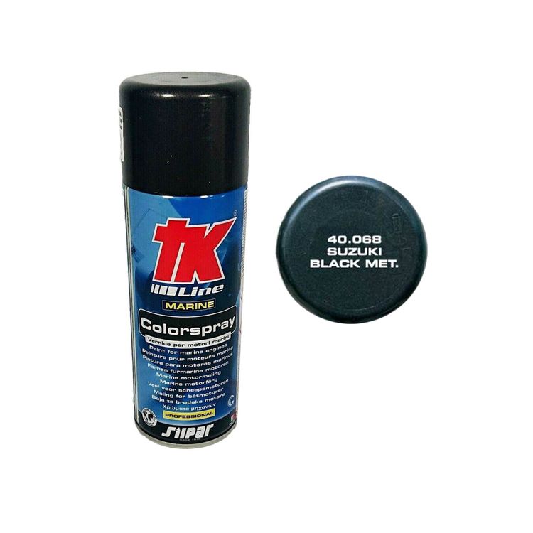 TK Line Spray Motormaling t/ Suzuki Motor Black metal 400 ml