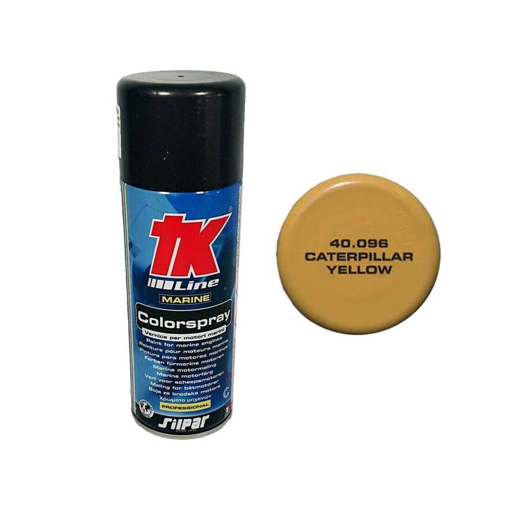 TK Line Caterpilar Spray Motormaling Gul 400 ml