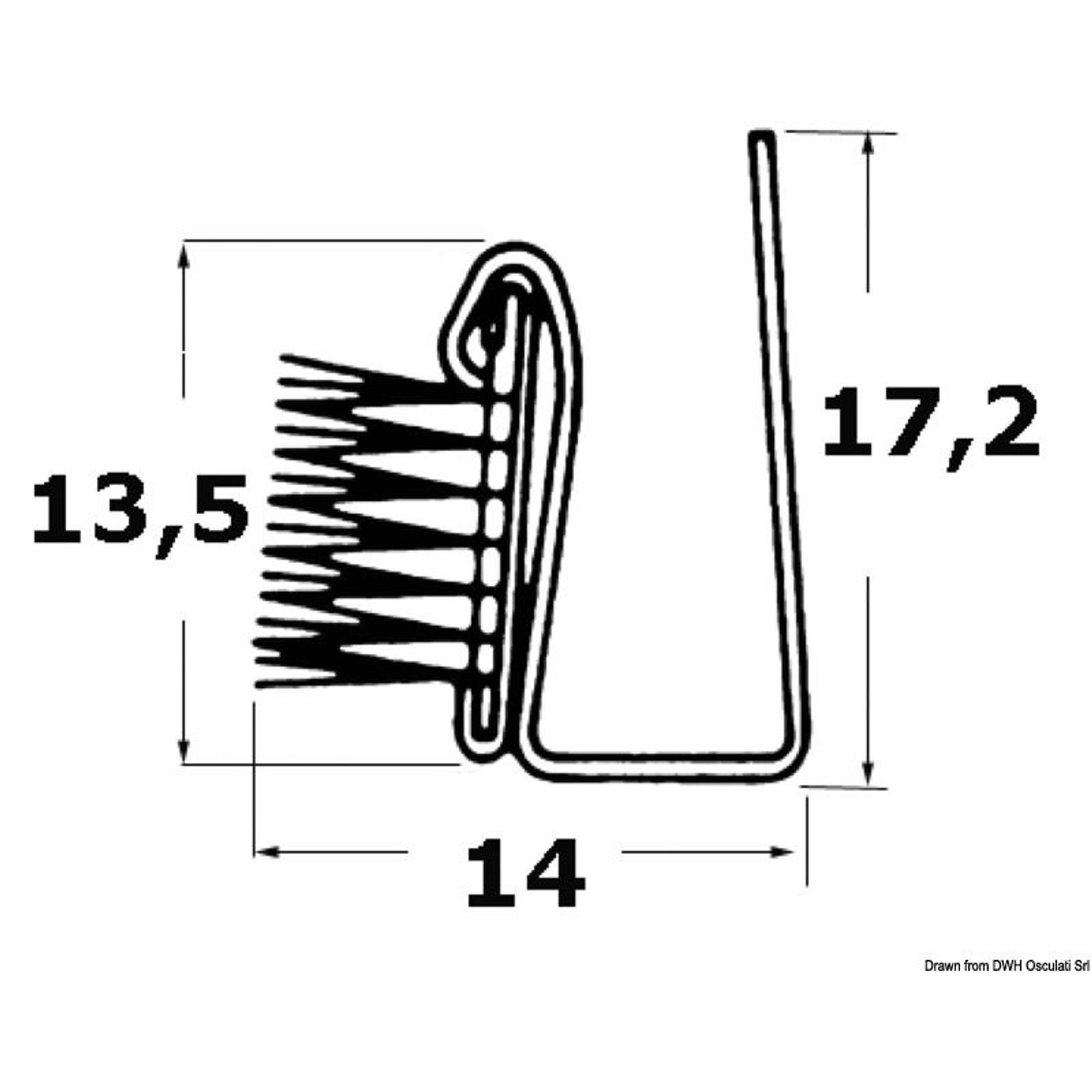 Glastætningsliste AISI316