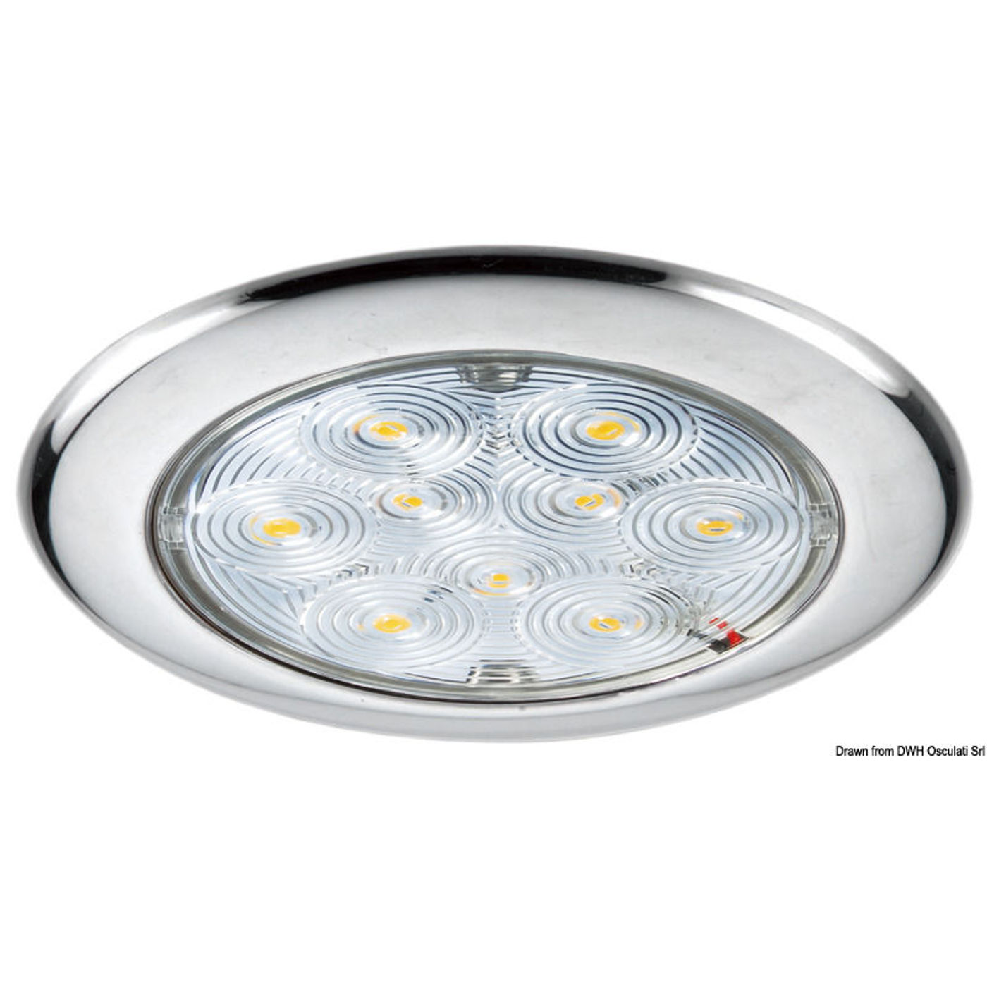 Loftlampe med 9 hvide LED Loftlampe med 9 hvide LED