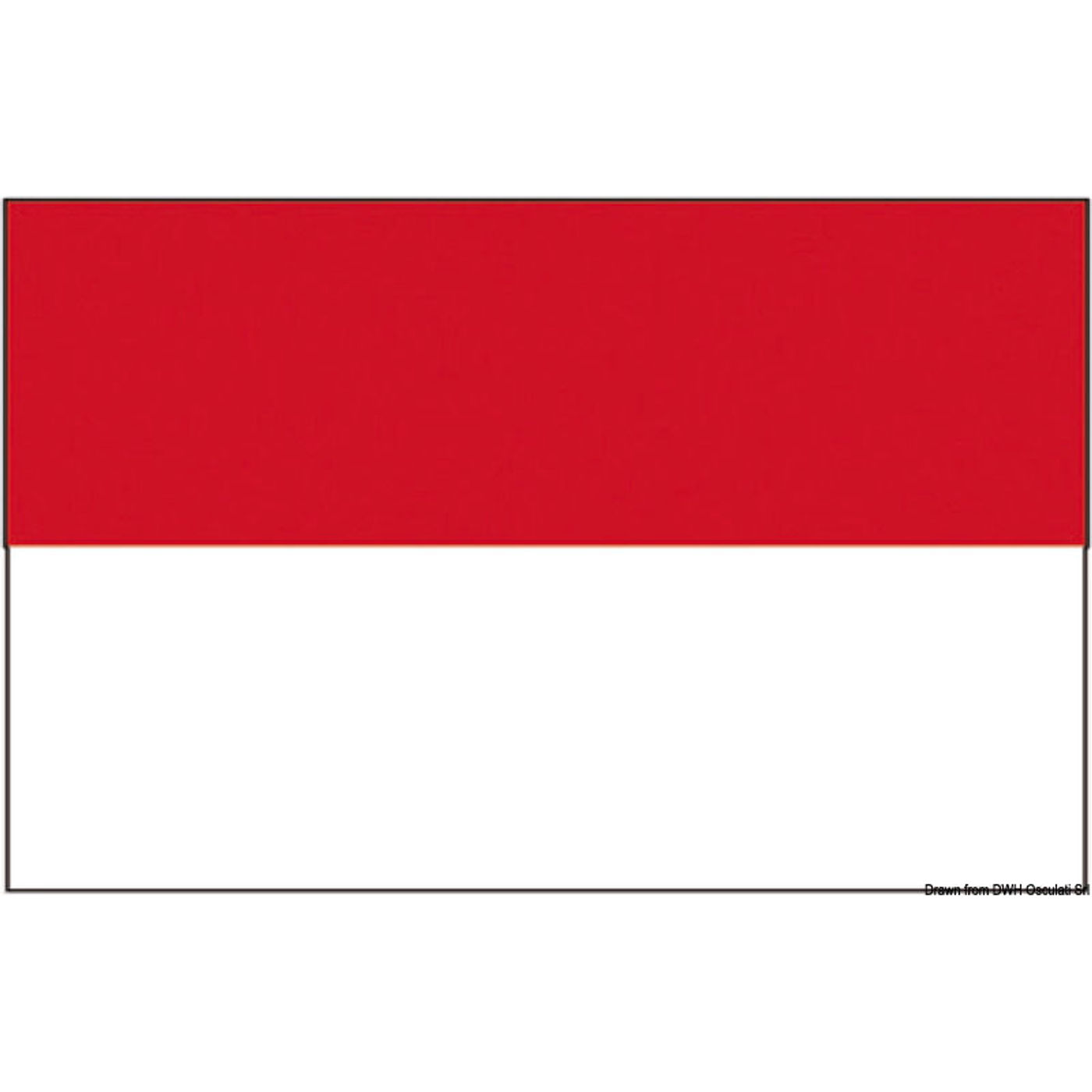 Flag Fyrstendømmet Monaco 40 x 60 cm