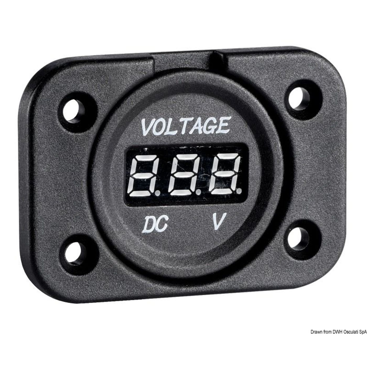 Digitalt voltmeter 8/32 V til indbygning