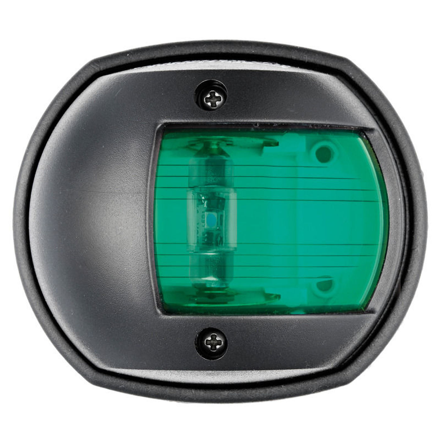 Compact sort/112.5&deg; styrbordlanterne LED