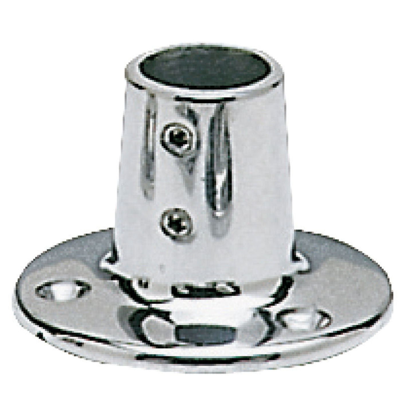 Rund pulpiturfod AISI316 90&deg; 22 mm