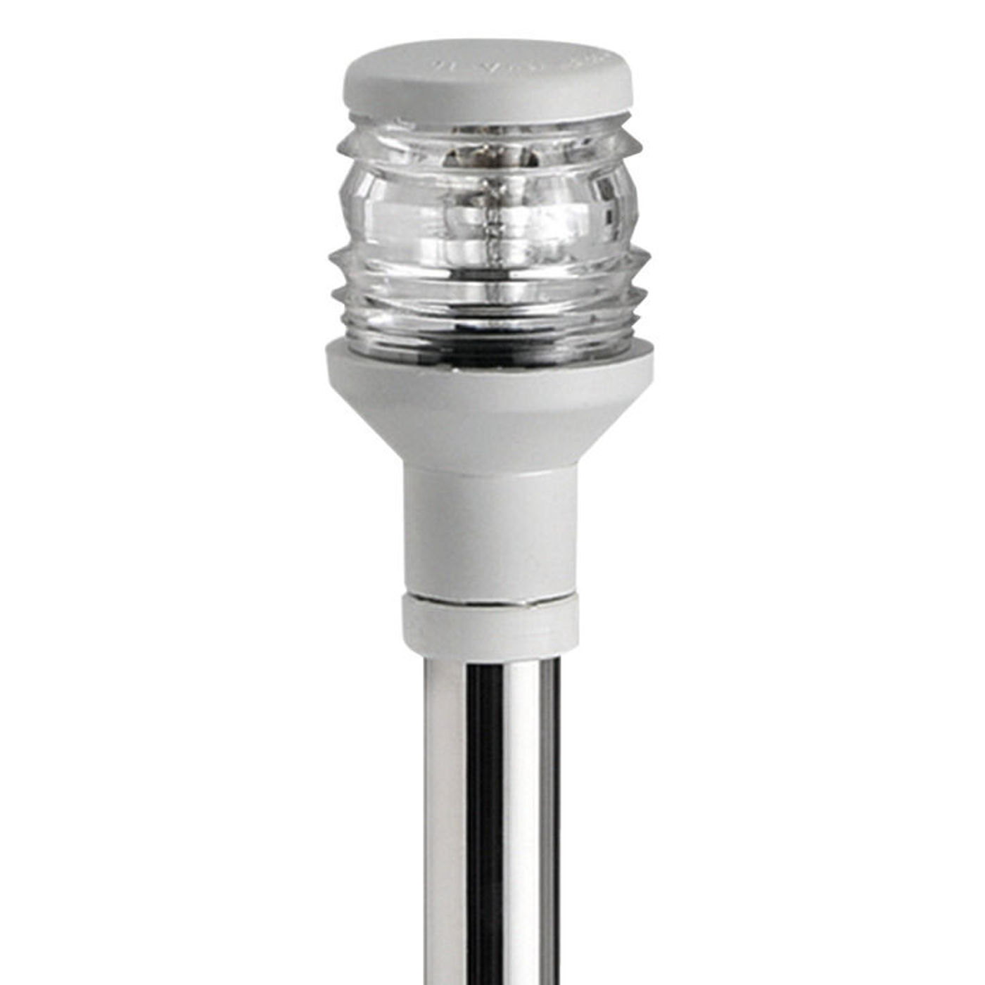 Compact foldbar mast 60 cm 360&deg; ankerlanterne hvid