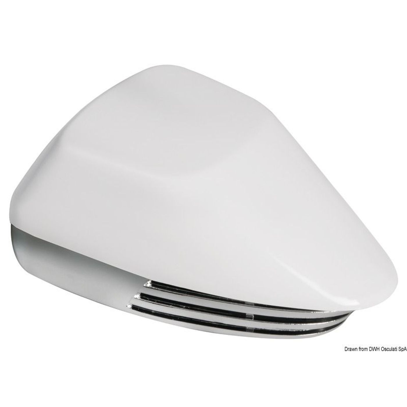 Signalhorn med membran hvid + forkromet ABS 12 V Signalhorn med membran hvid + forkromet ABS 12 V