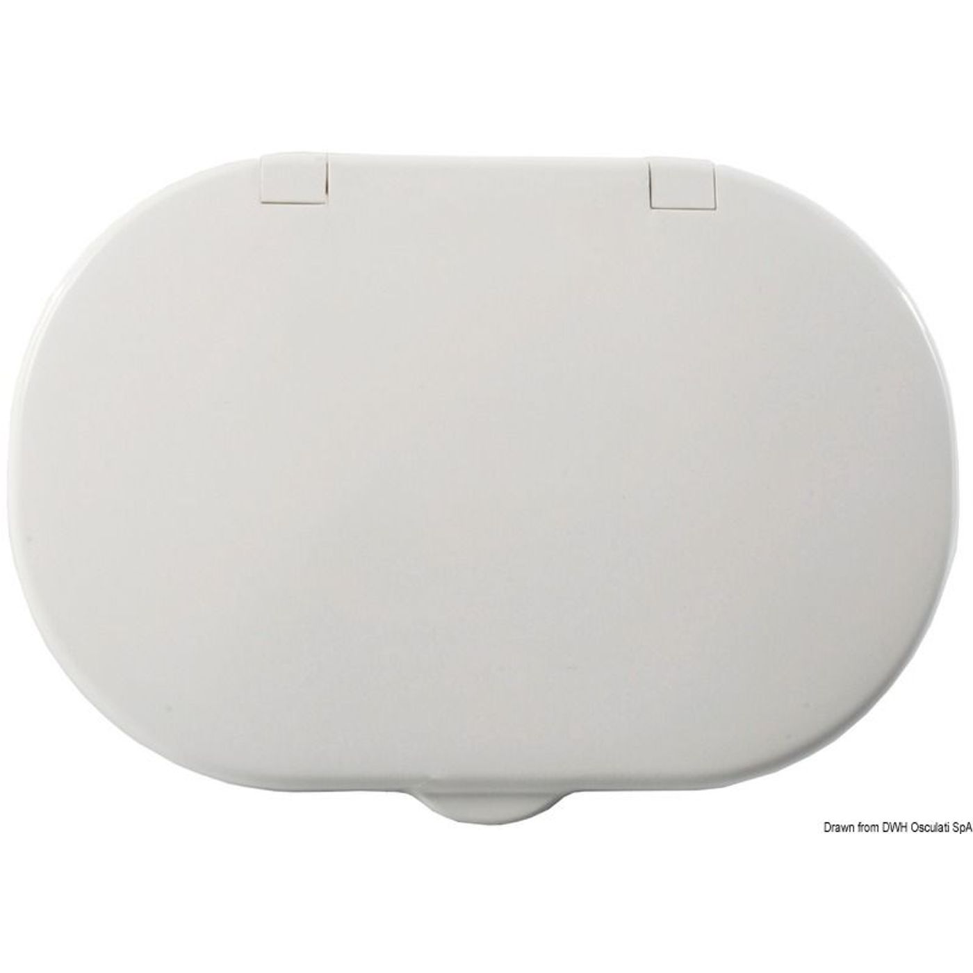 Oval neutral luge hvid