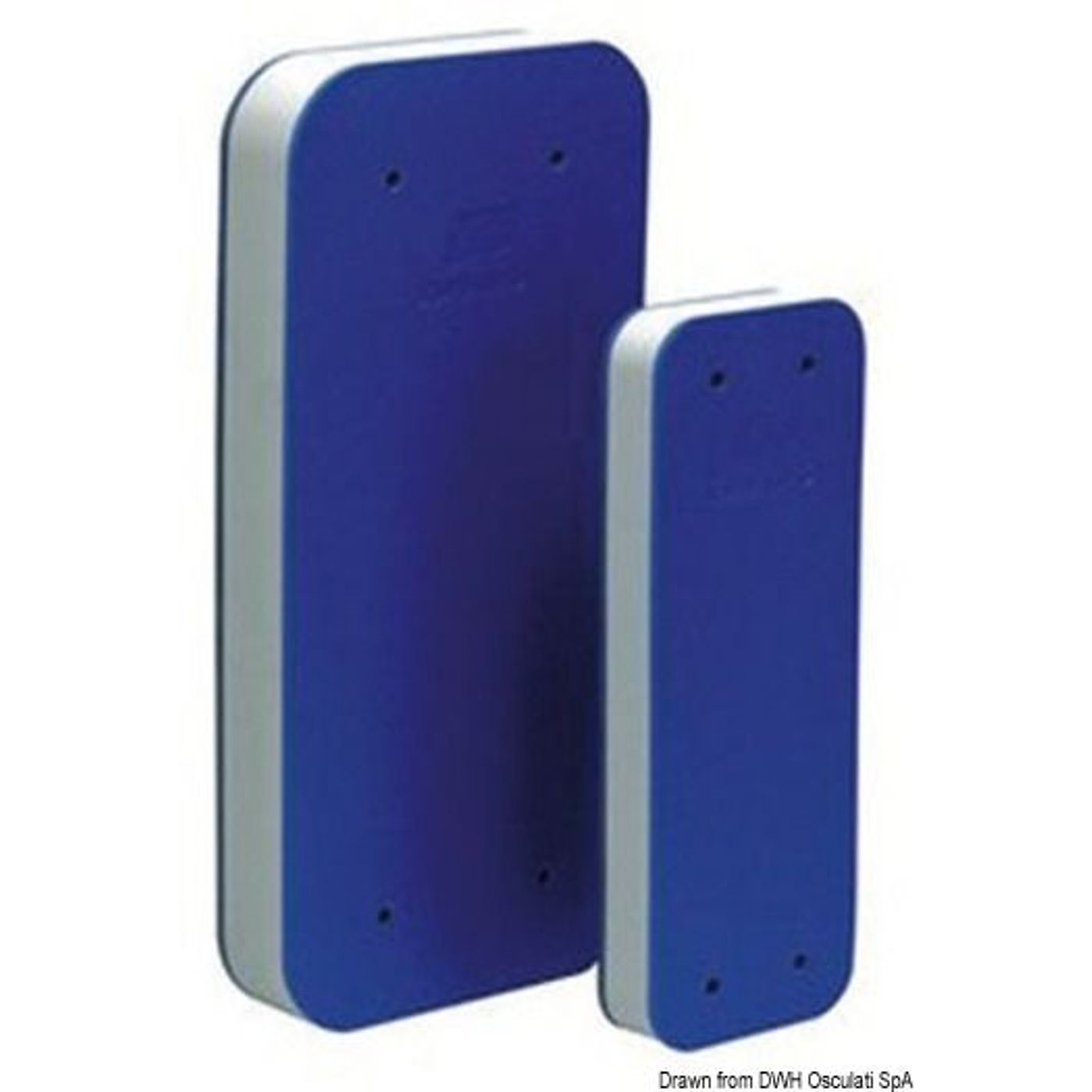 Flad fenderprofil blå EVA + PE 490 mm