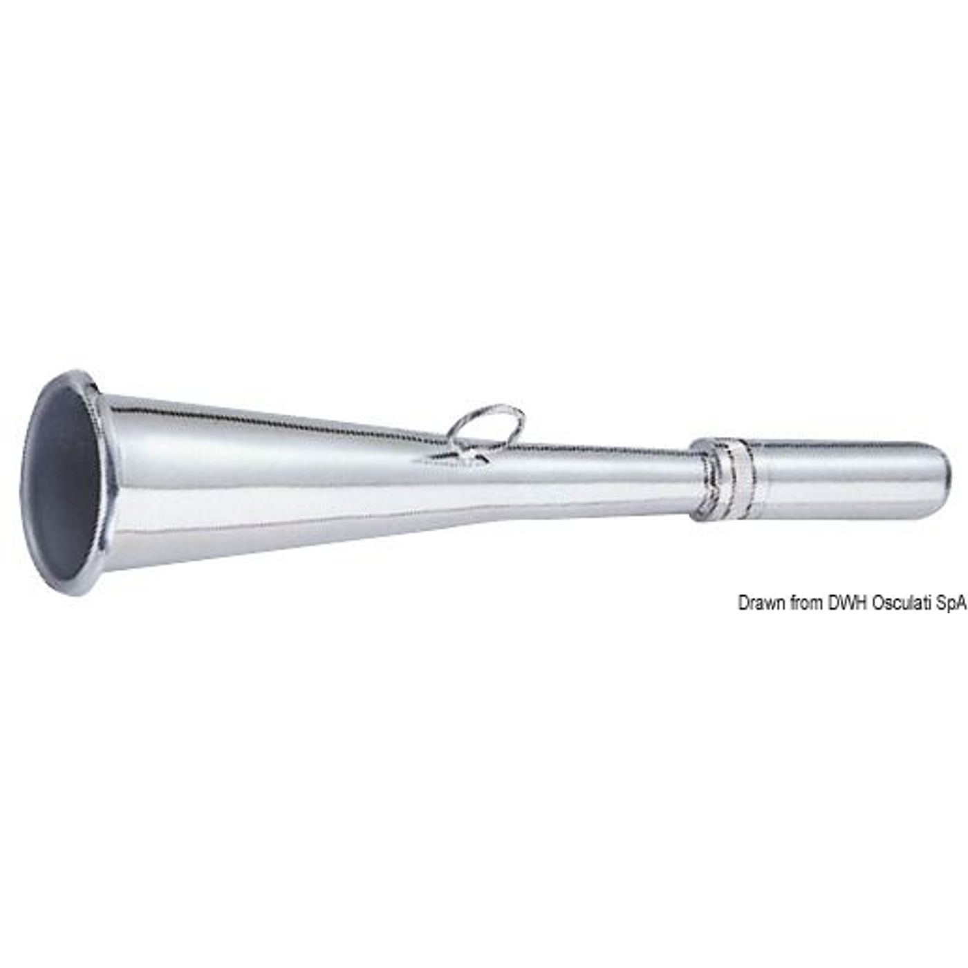 Tågehorn spejlpoleret 185 mm