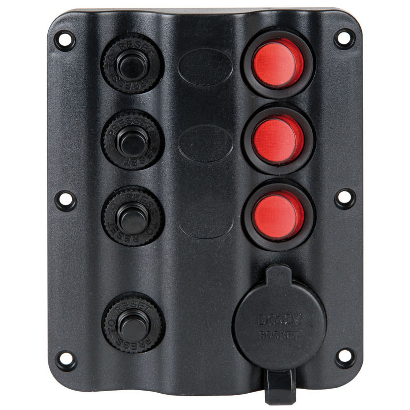 Wave elektrisk kontrolpanel 3 + cigarettænderudtag