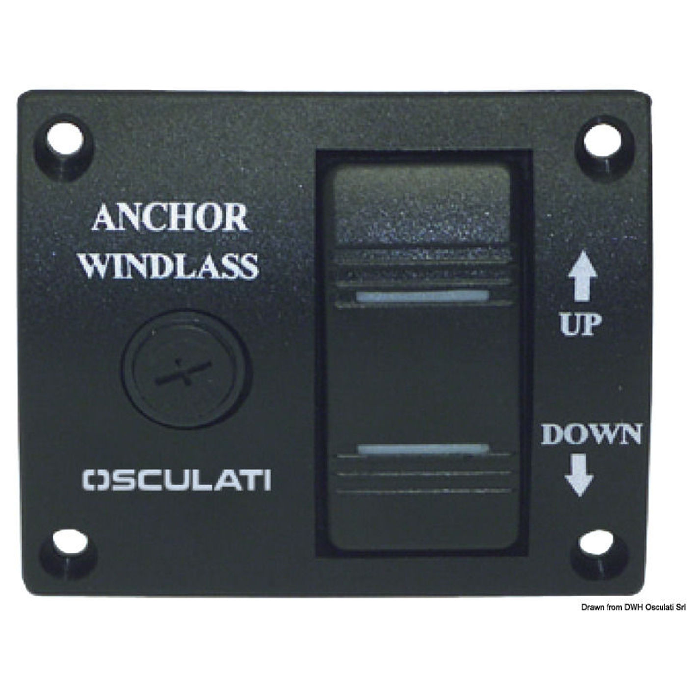 Kontrolpanel til ankerspil 75 x 62 mm