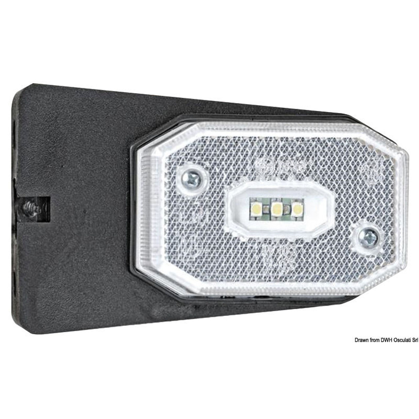 LED hvid frontlygte med beslag
