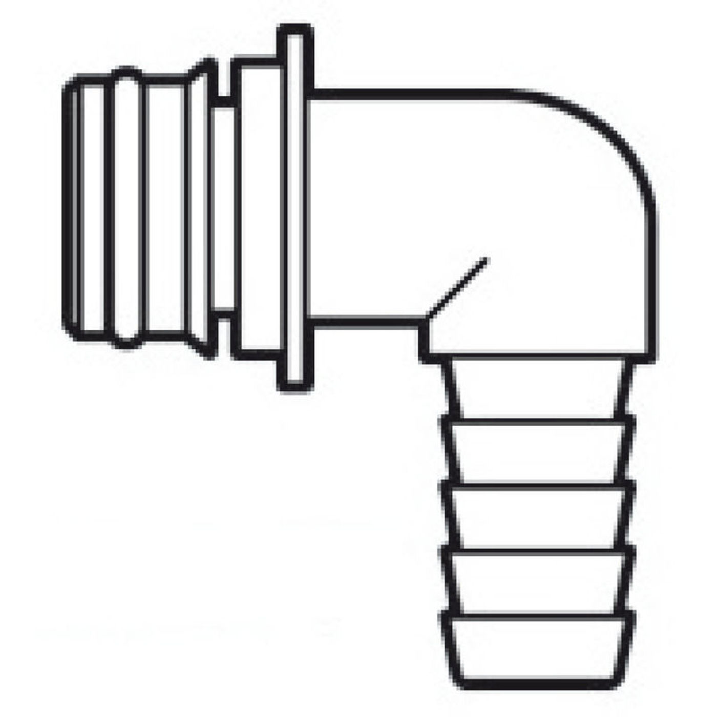 Europump 90° insticks-snabbkoppling gänga Ø 19 mm