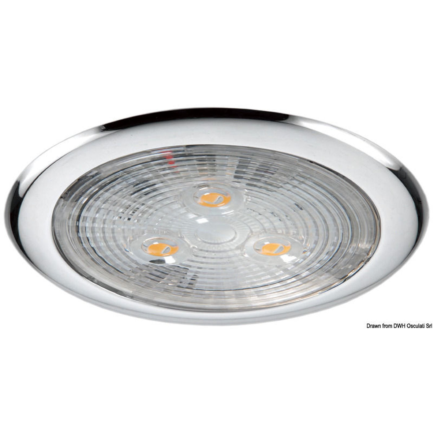 Loftlampe med 3 hvide LED Loftlampe med 3 hvide LED