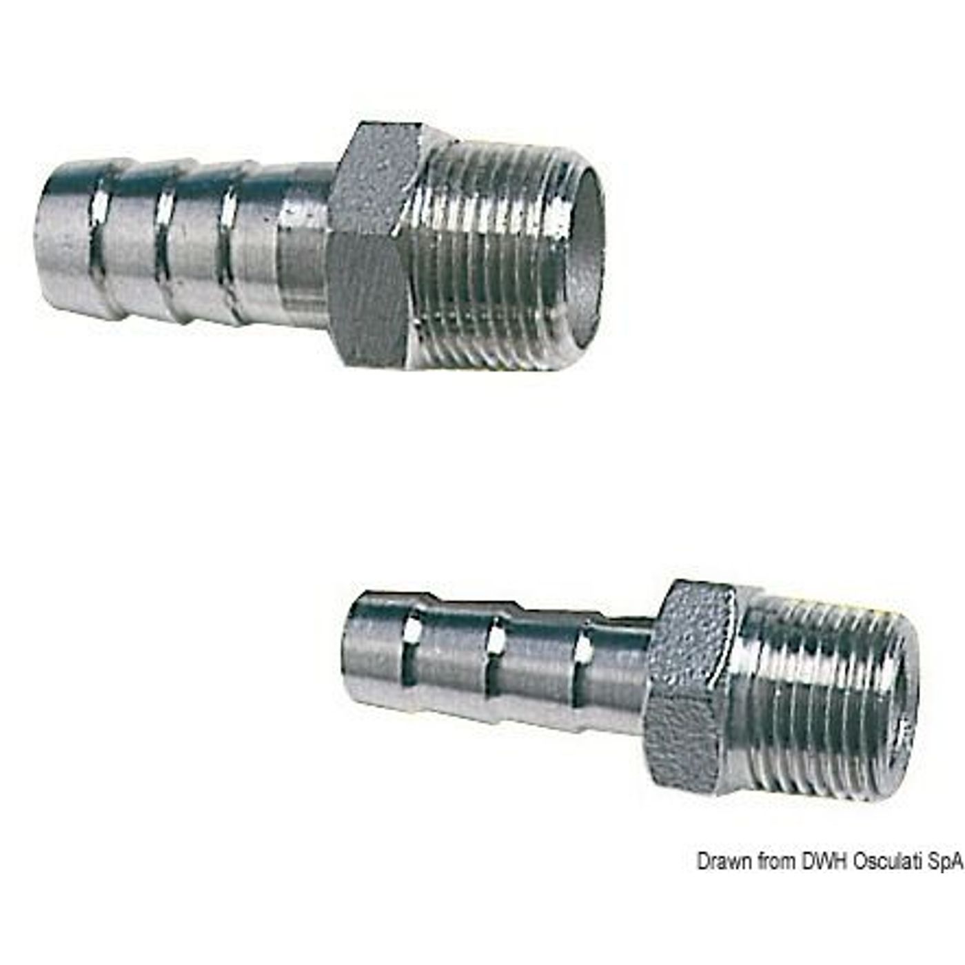 Slangeadapter han 1"1/2 x 38 mm