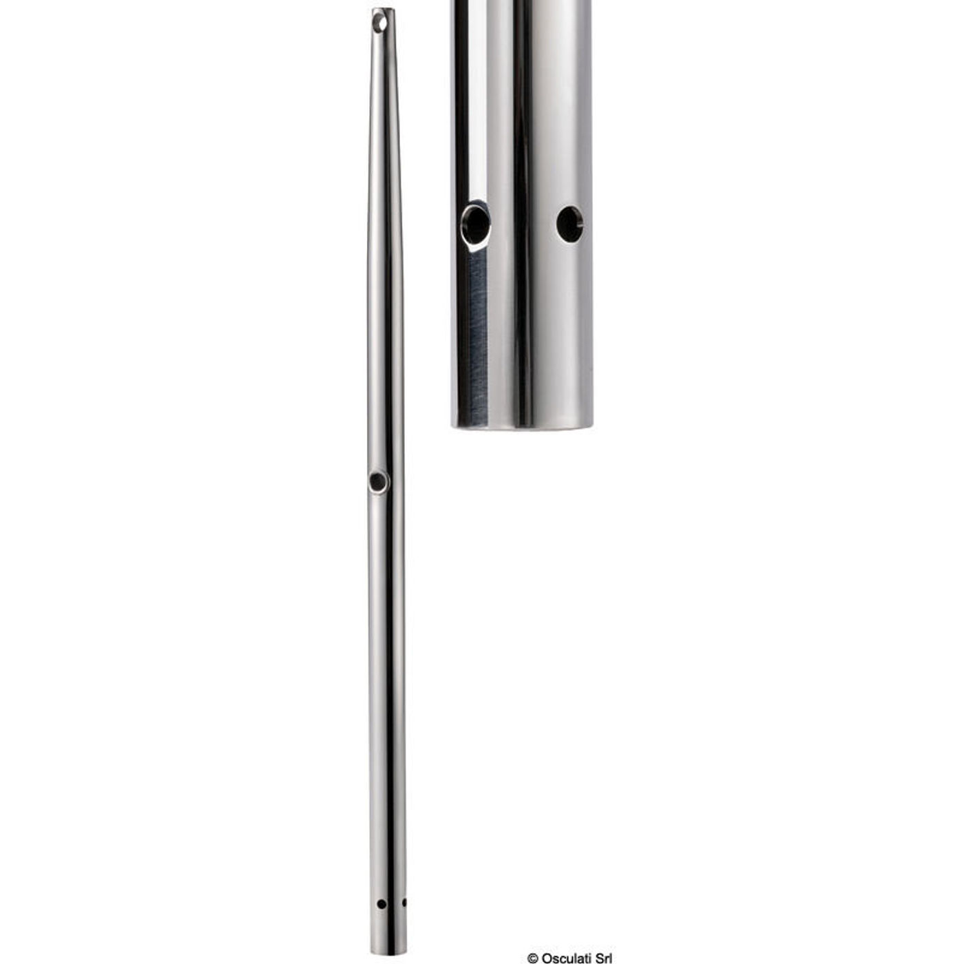 Søgelænderstøtte til hunbase AISI316 450 mm