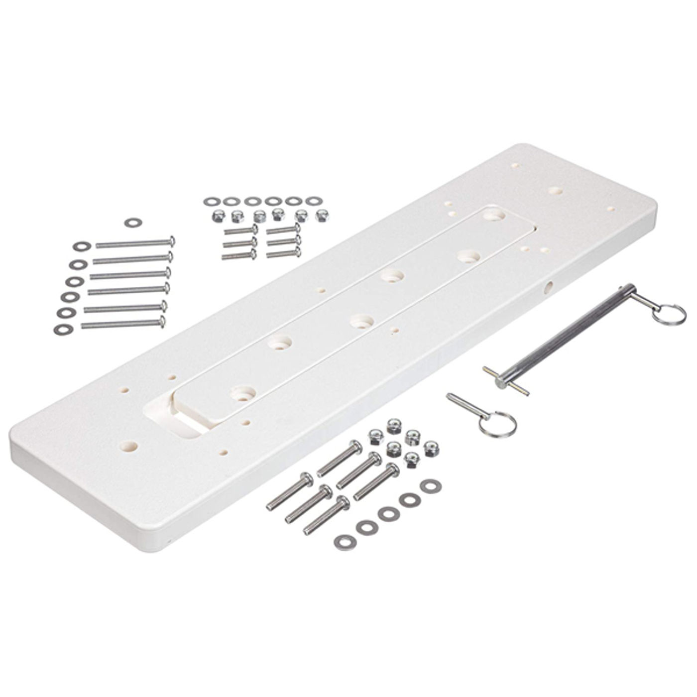 Monteringsbeslag til motorguide saltvand hvid