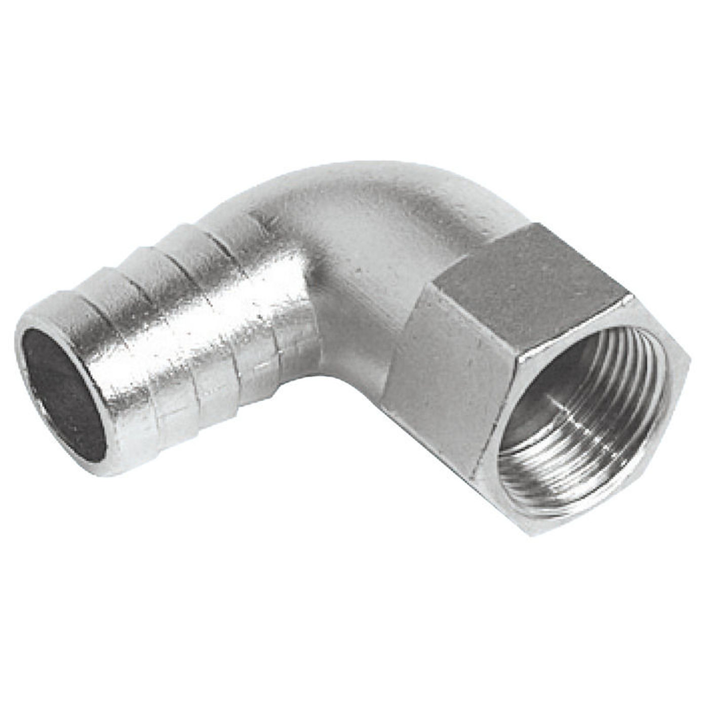 90° slangetilslutning hun 1"1/4 x 38 mm 90° slangetilslutning hun 1"1/4 x 38 mm