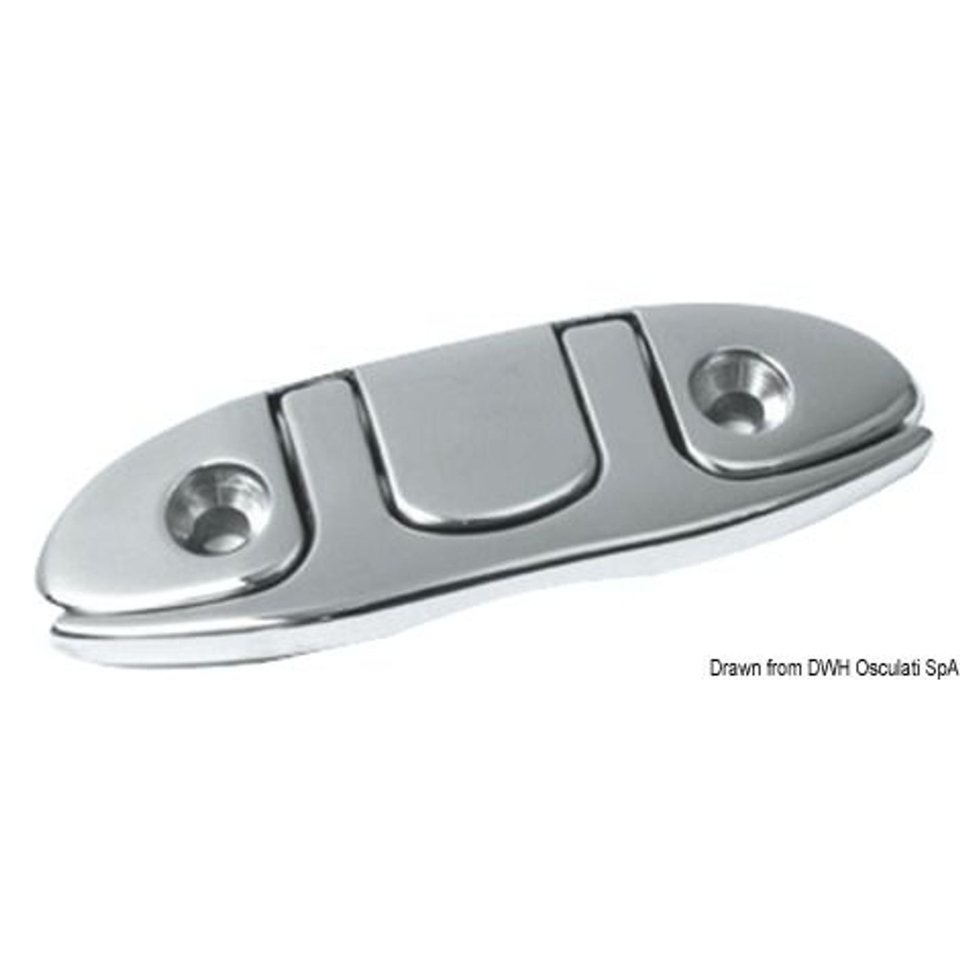 Opklappelig klampe AISI 316 172 x 65 mm