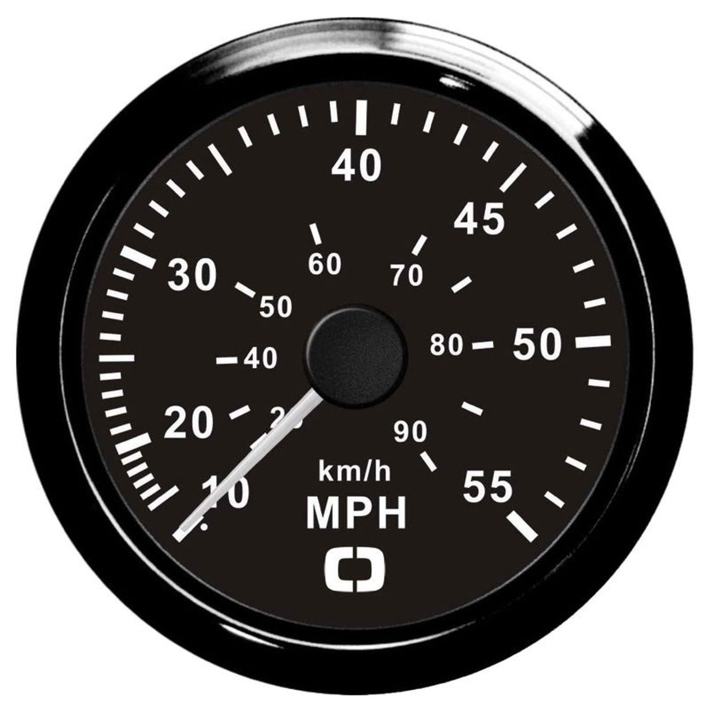 Pitot-fartmåler 0-55 MPH sort/sort Pitot-fartmåler 0-55 MPH sort/sort