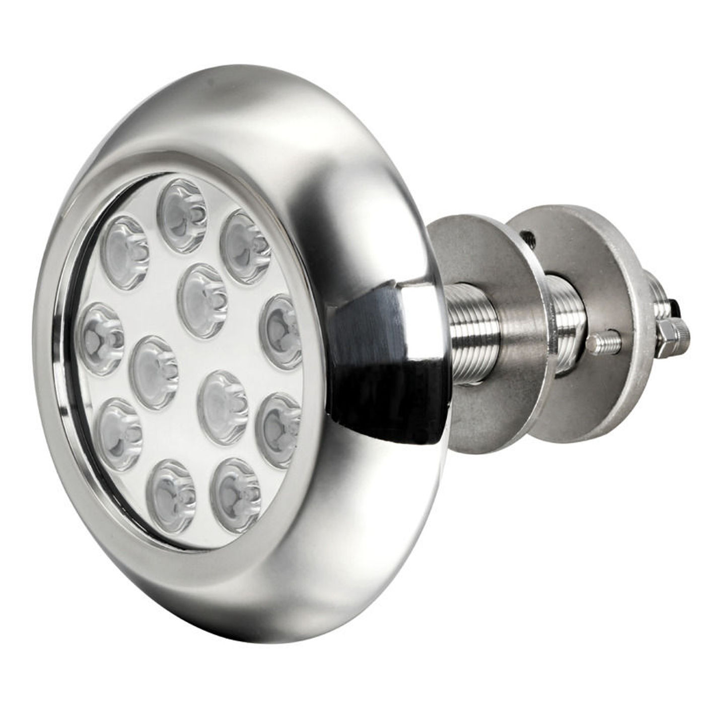 Undervandslys med 12x3W hvide LED og pindbolt