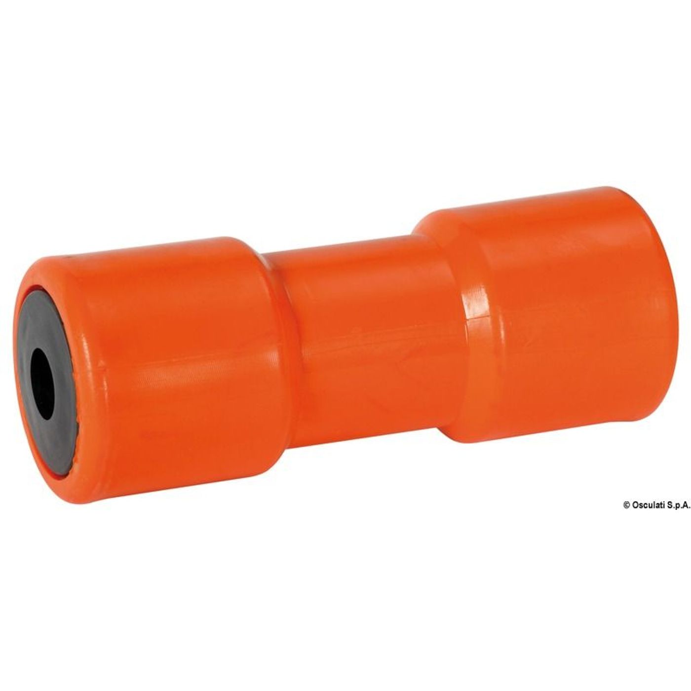 Orange central kølrulle 200 mm ø hul 21 mm