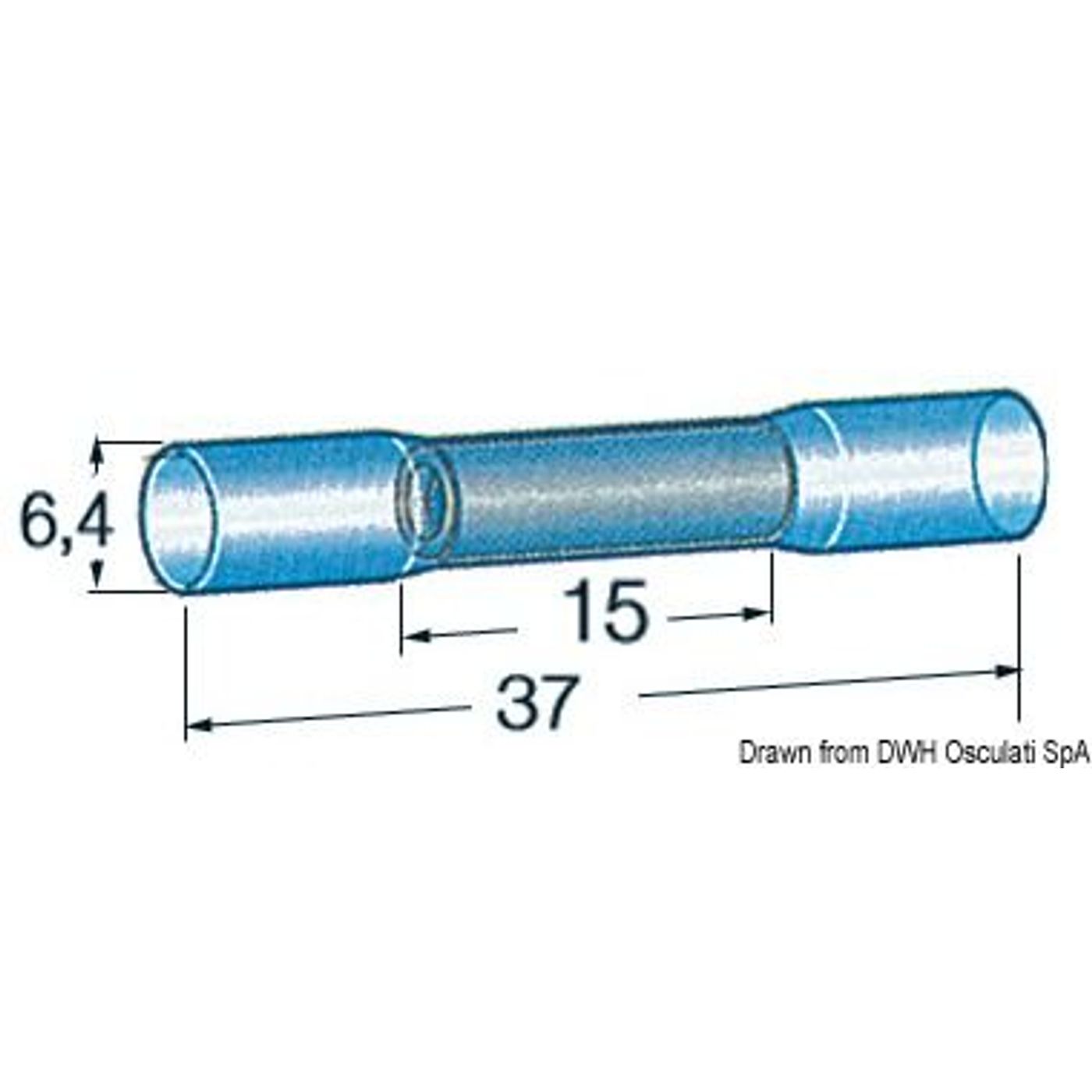 Forisoleret krympesamlemuffe 2,5-6 mm² Forisoleret krympesamlemuffe 2,5-6 mm²