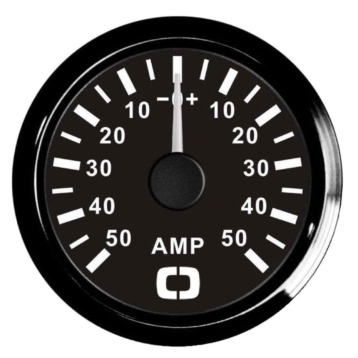 Amperemeter med shunt 50 A sort/sort