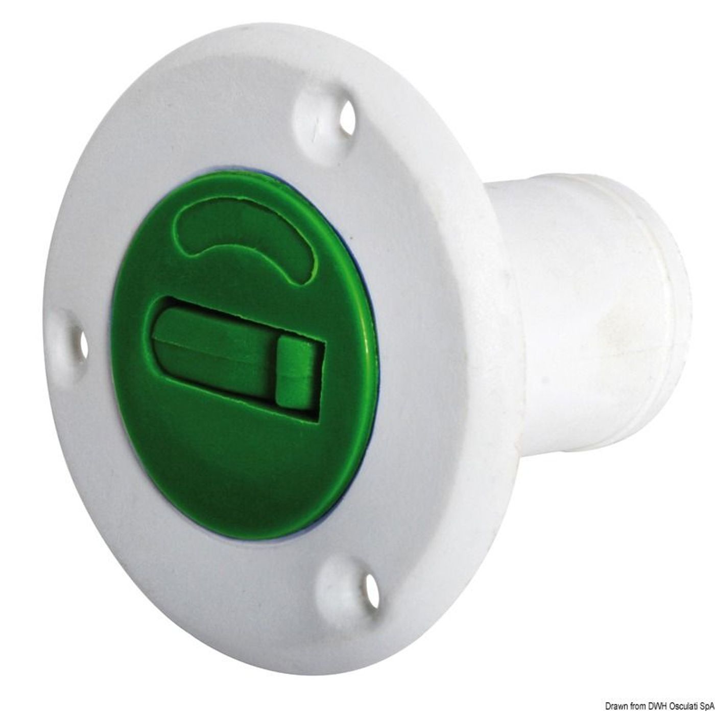 Nylon/glasfiber FUEL dæksfyldning grøn 38 mm