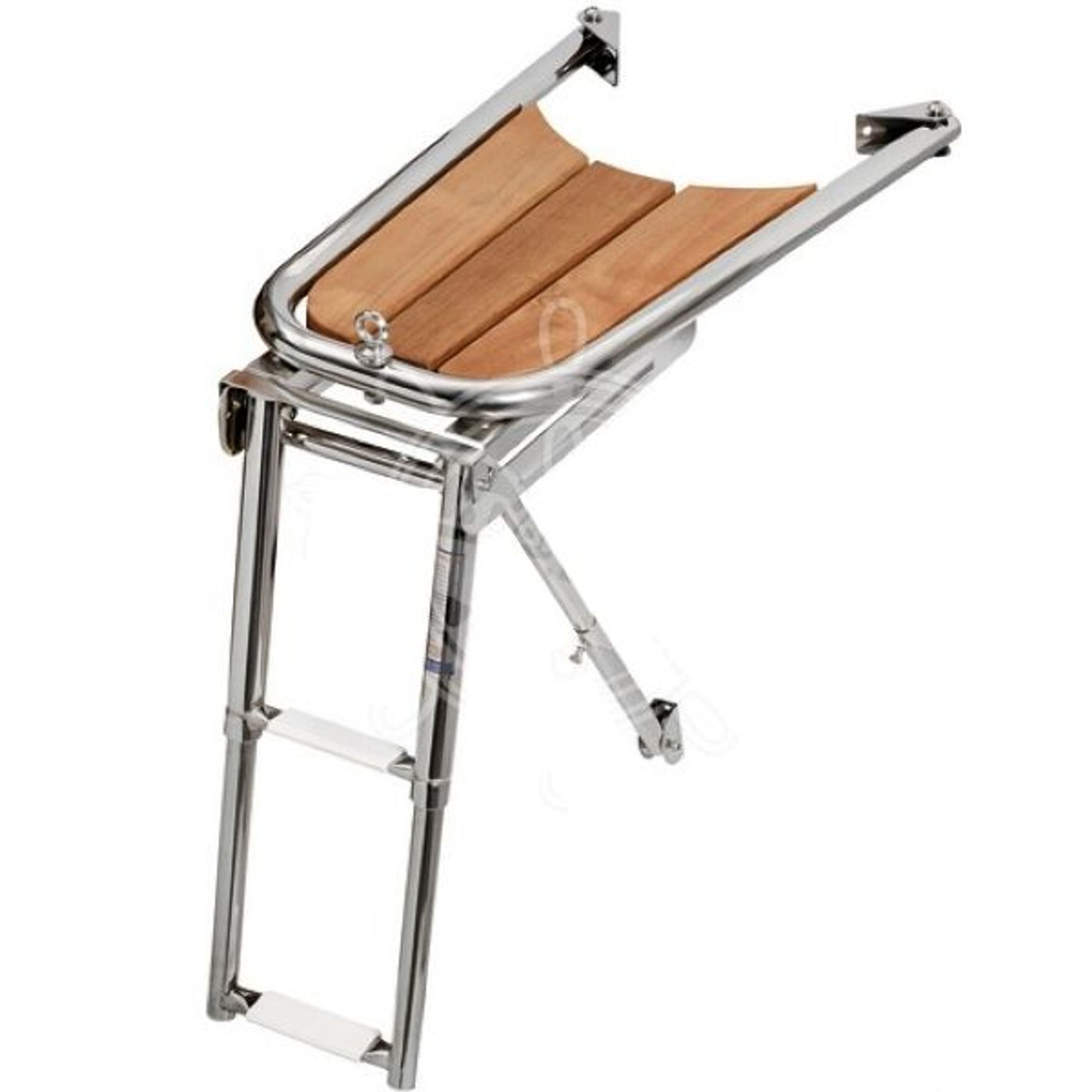 Osculati Stævnplatform i Teak med Kassettestige, 700x395x280mm Osculati Stævnplatform i Teak med Kassettestige, 700x395x280mm