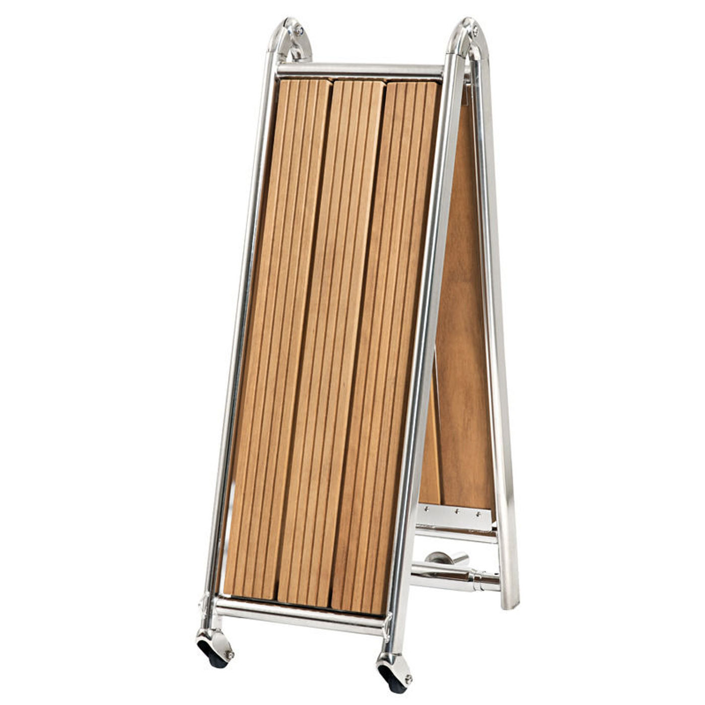 Sammenklappelig landgang AISI316/Iroko 160 cm