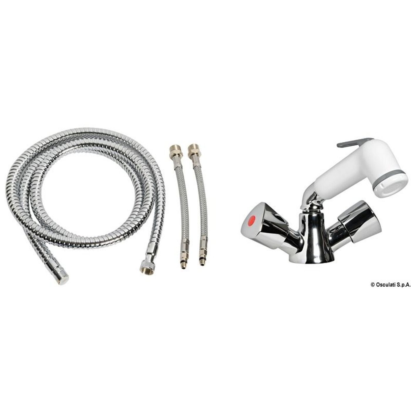 Blandingsbatteri med svingbar bruser Blandingsbatteri med svingbar bruser