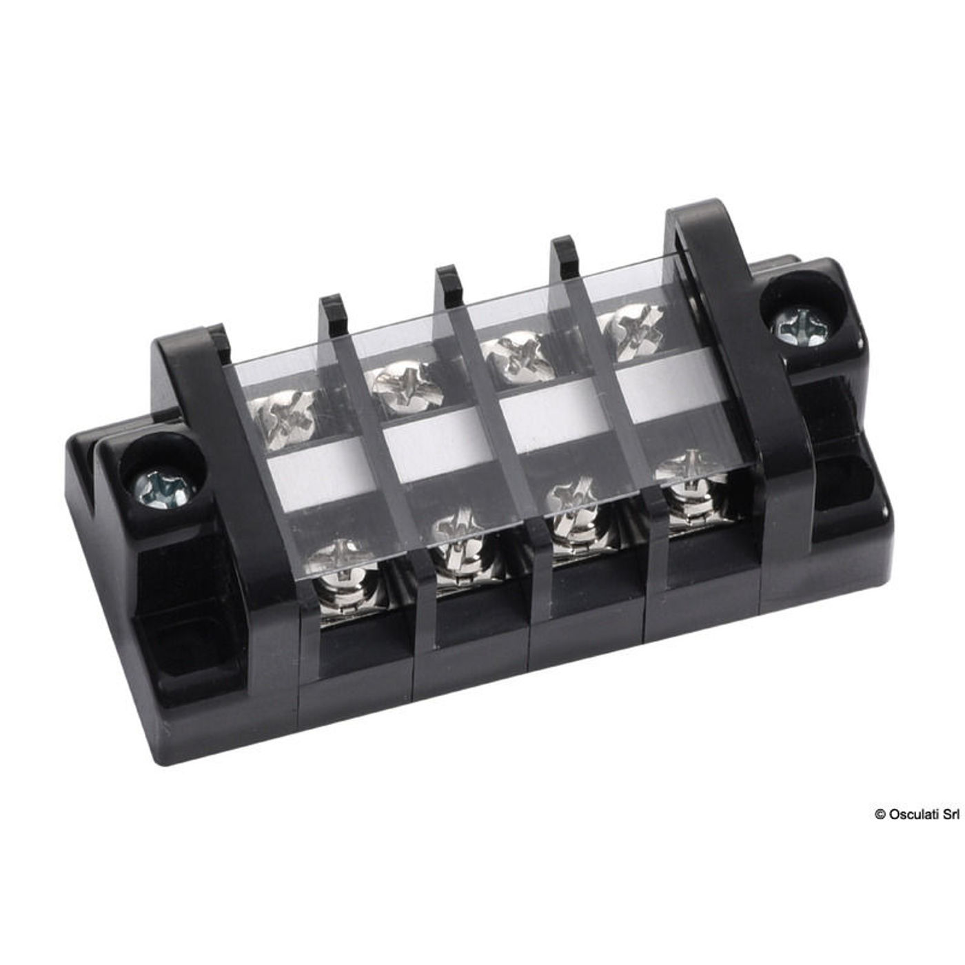 Elektrisk koblingsplint, 4 tilslutninger, 20 A