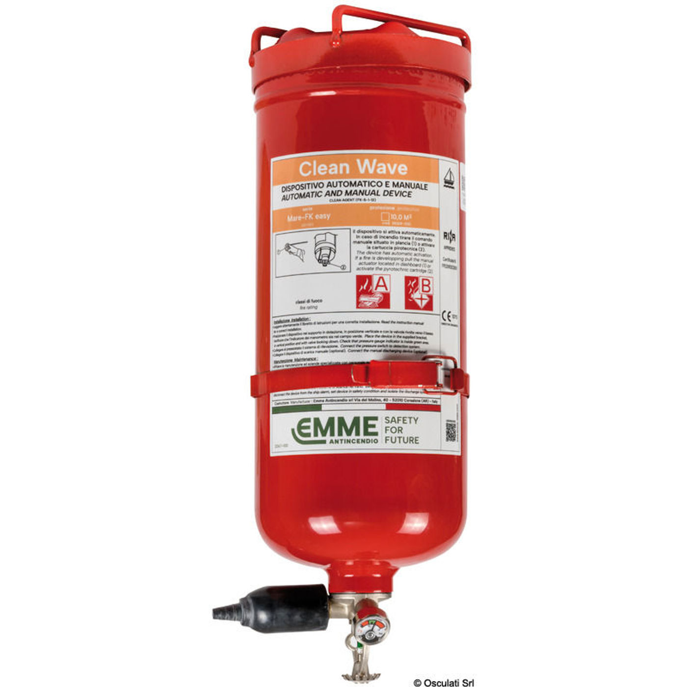 Easy Fire manometer til brandslukningssystem 6 kg