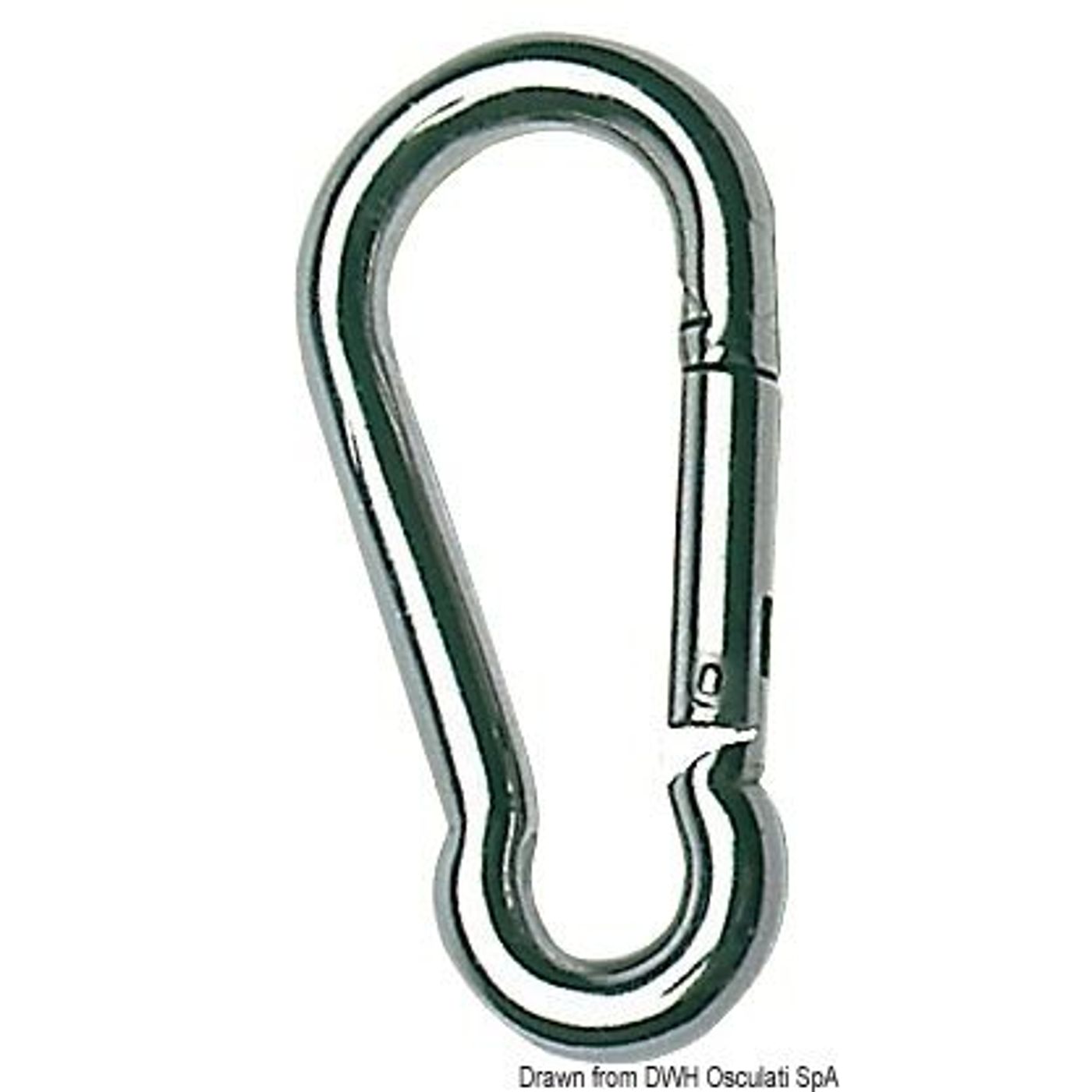 Karabinhage AISI 316 10 mm