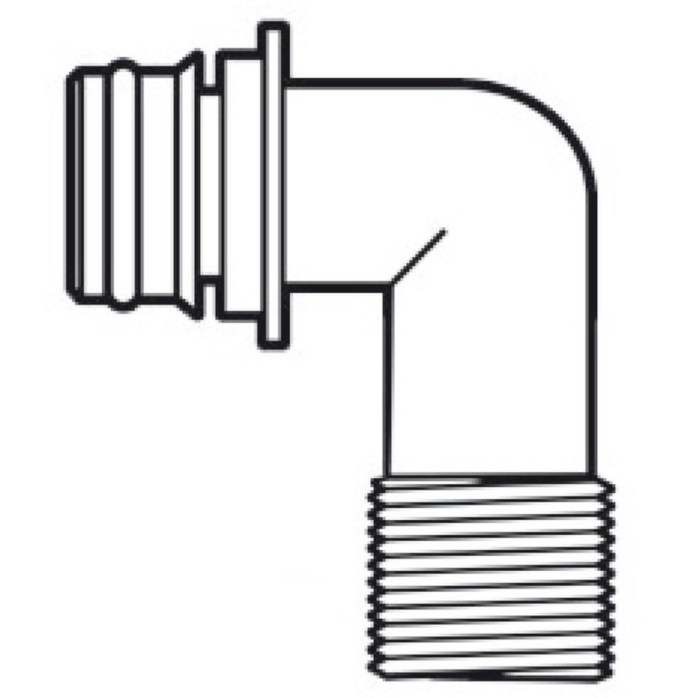 Europump 90° insticks-snabbkoppling gänga 1/2"
