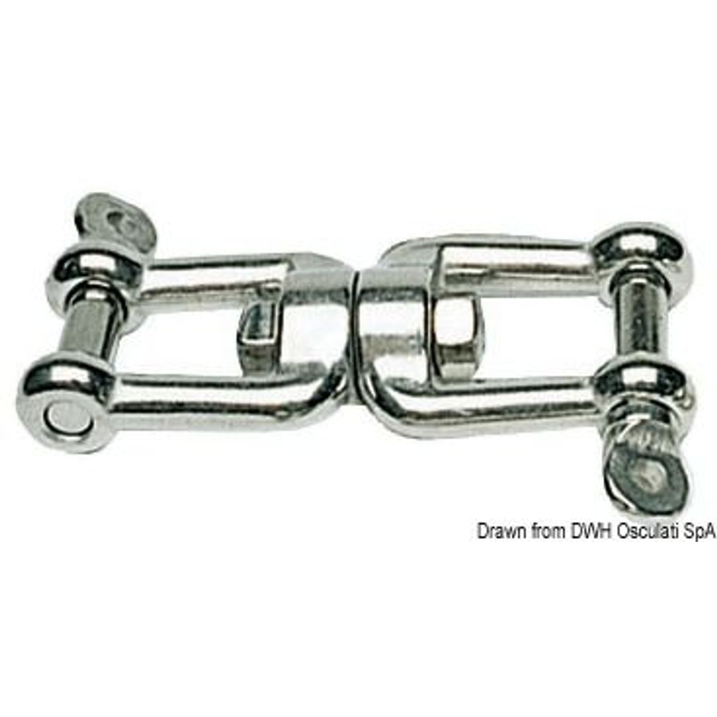 Sjækkel/svirvelsjækkel AISI 316 13 mm