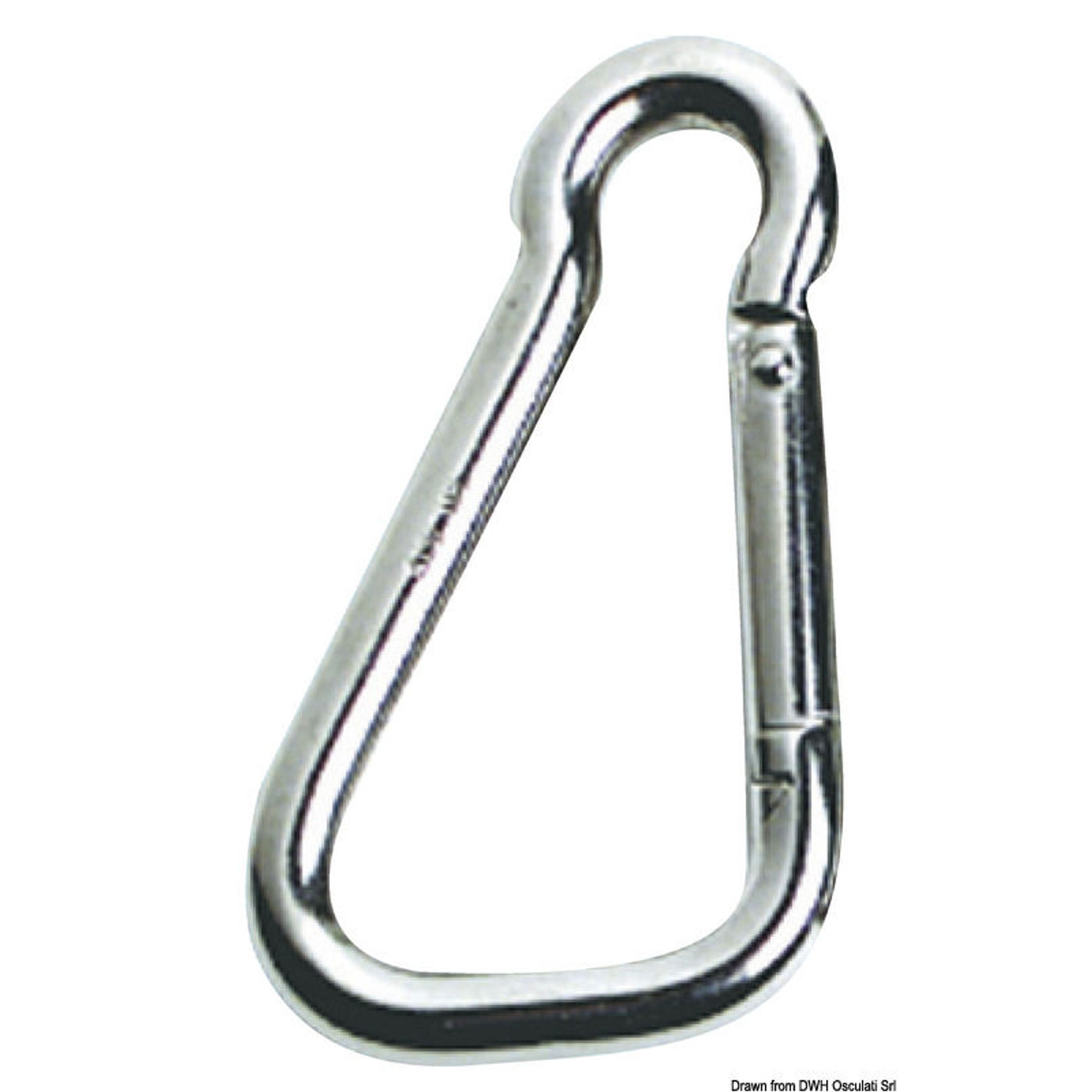 Karabinhage AISI 316 stor åbning 18 mm