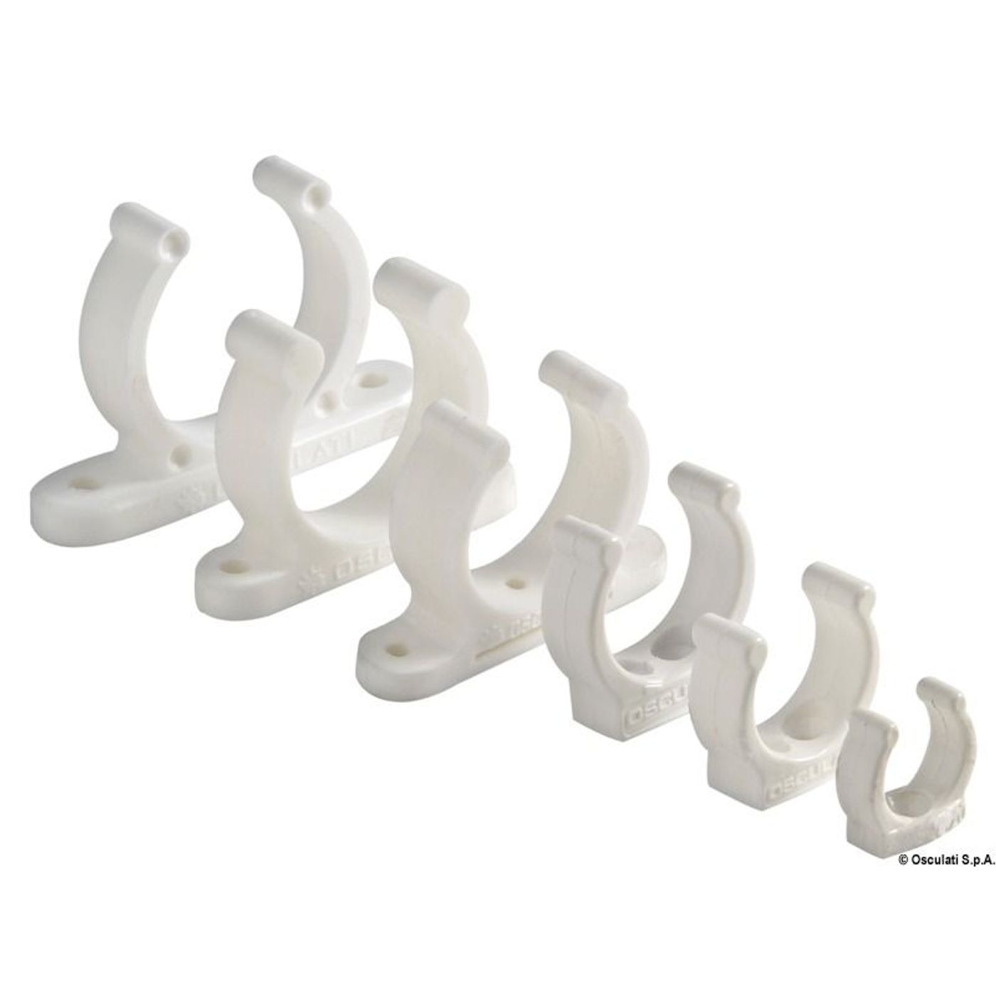 Kraftig plastclips hvid 20 mm Kraftig plastclips hvid 20 mm