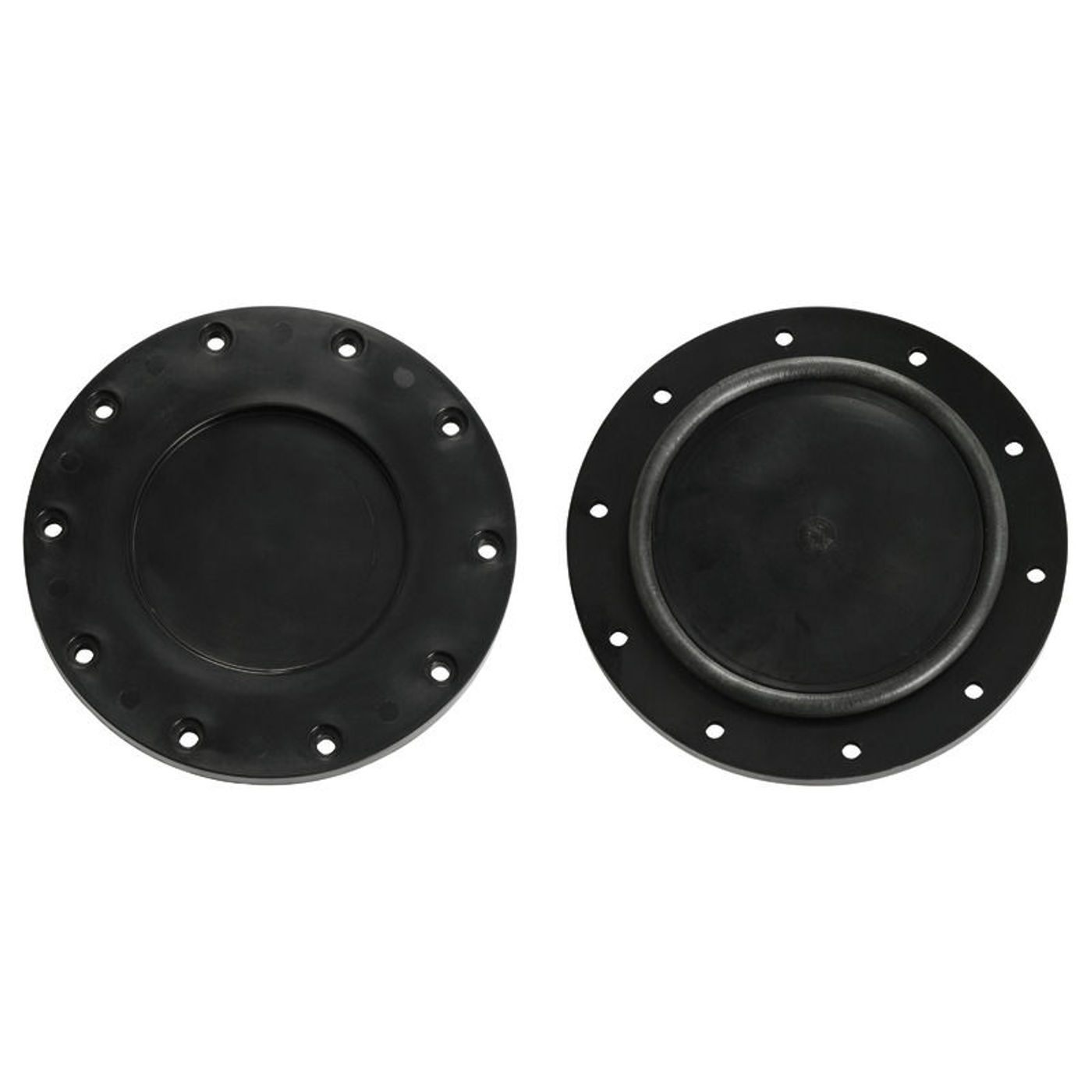 Sort inspektionsluge til dieseltank 120 mm