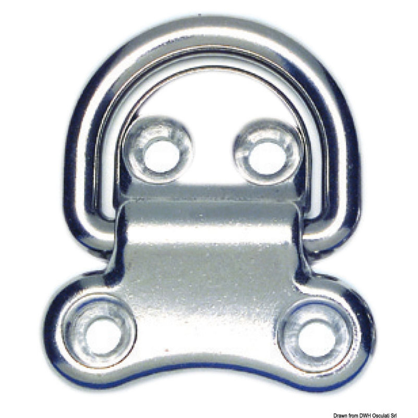 4-huls foldbar ring AISI316 51x51 mm