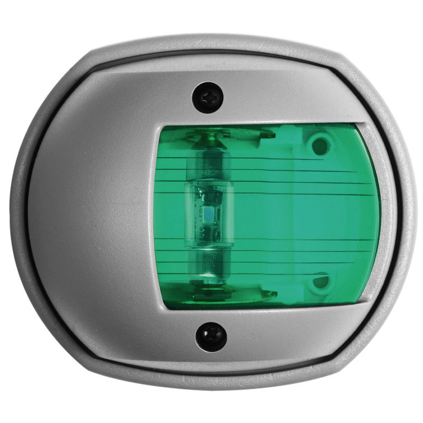 Kompakt LED styrbordlanterne, RAL 7042 Kompakt LED styrbordlanterne, RAL 7042