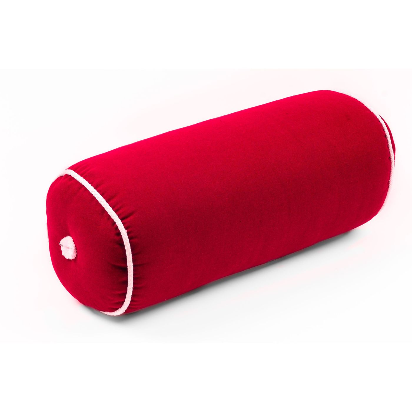 ProTecq båtdyna cylinder, 100% kapok, röd, 440x170 mm