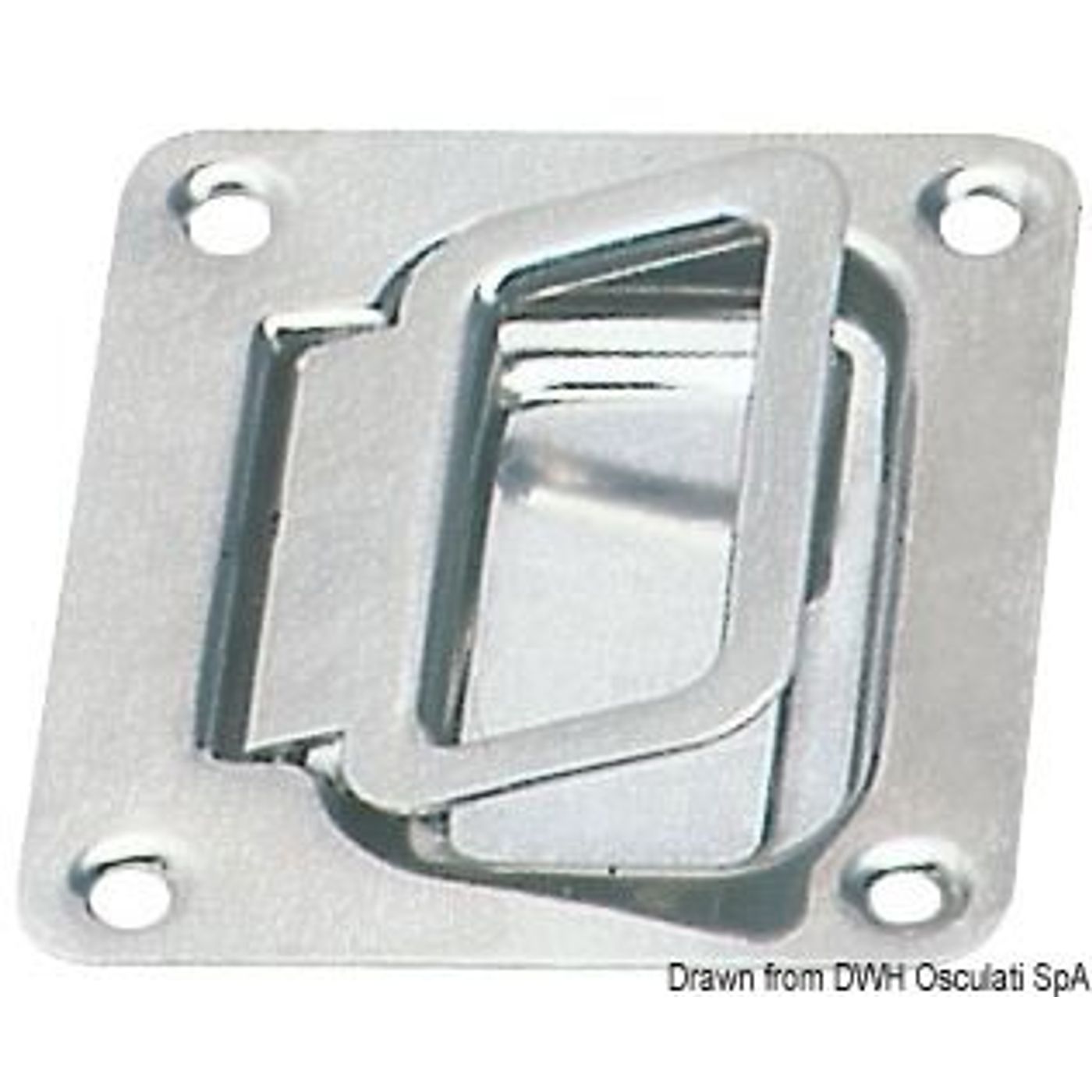 Polerat SS-handtag 57x77 mm