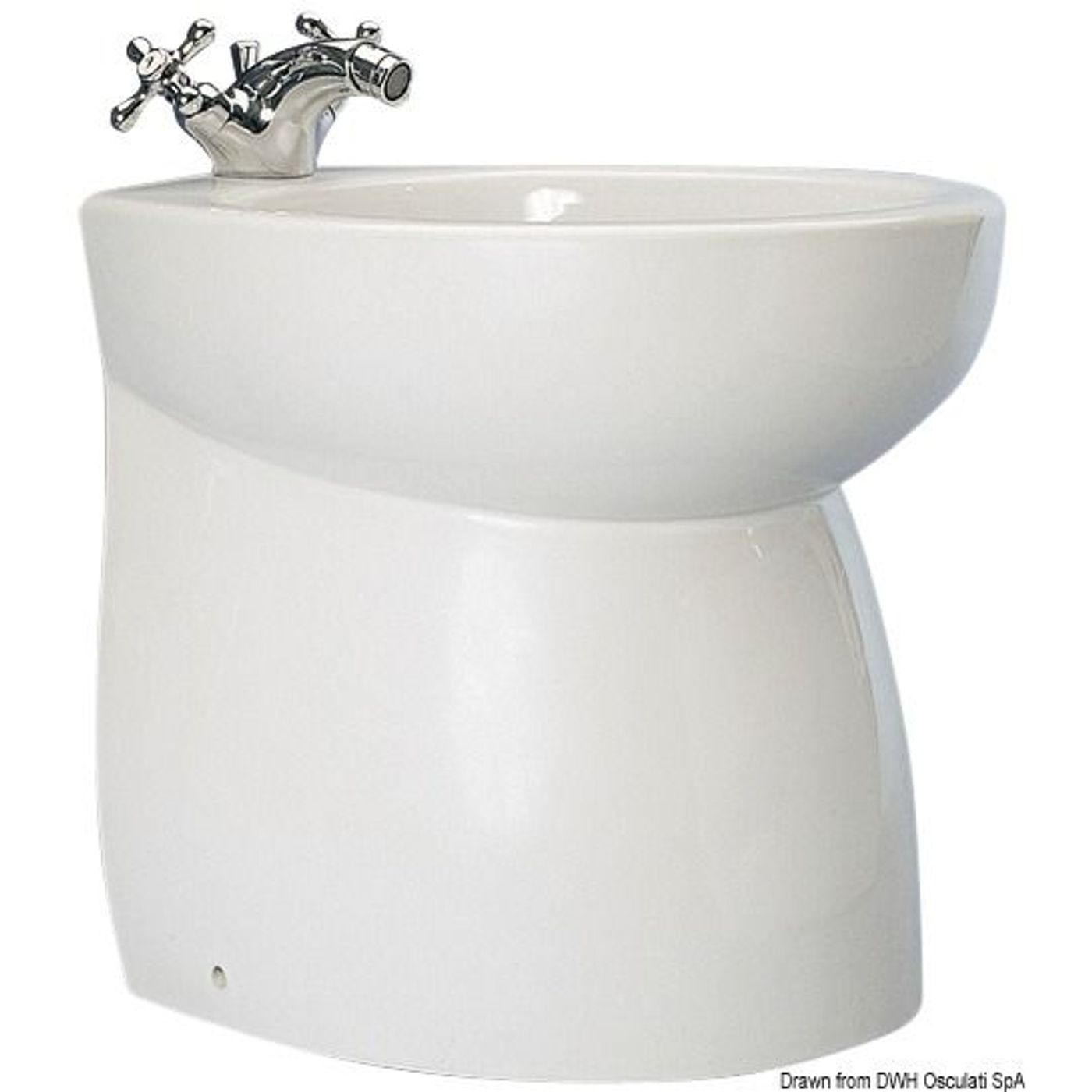 SILENT keramisk bidet, høj affaset