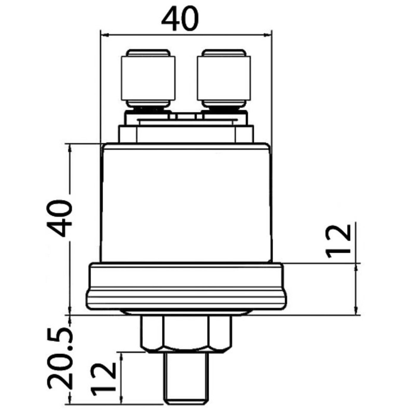 VDO olietryksgiver 5 bar M10x1 jordede poler VDO olietryksgiver 5 bar M10x1 jordede poler