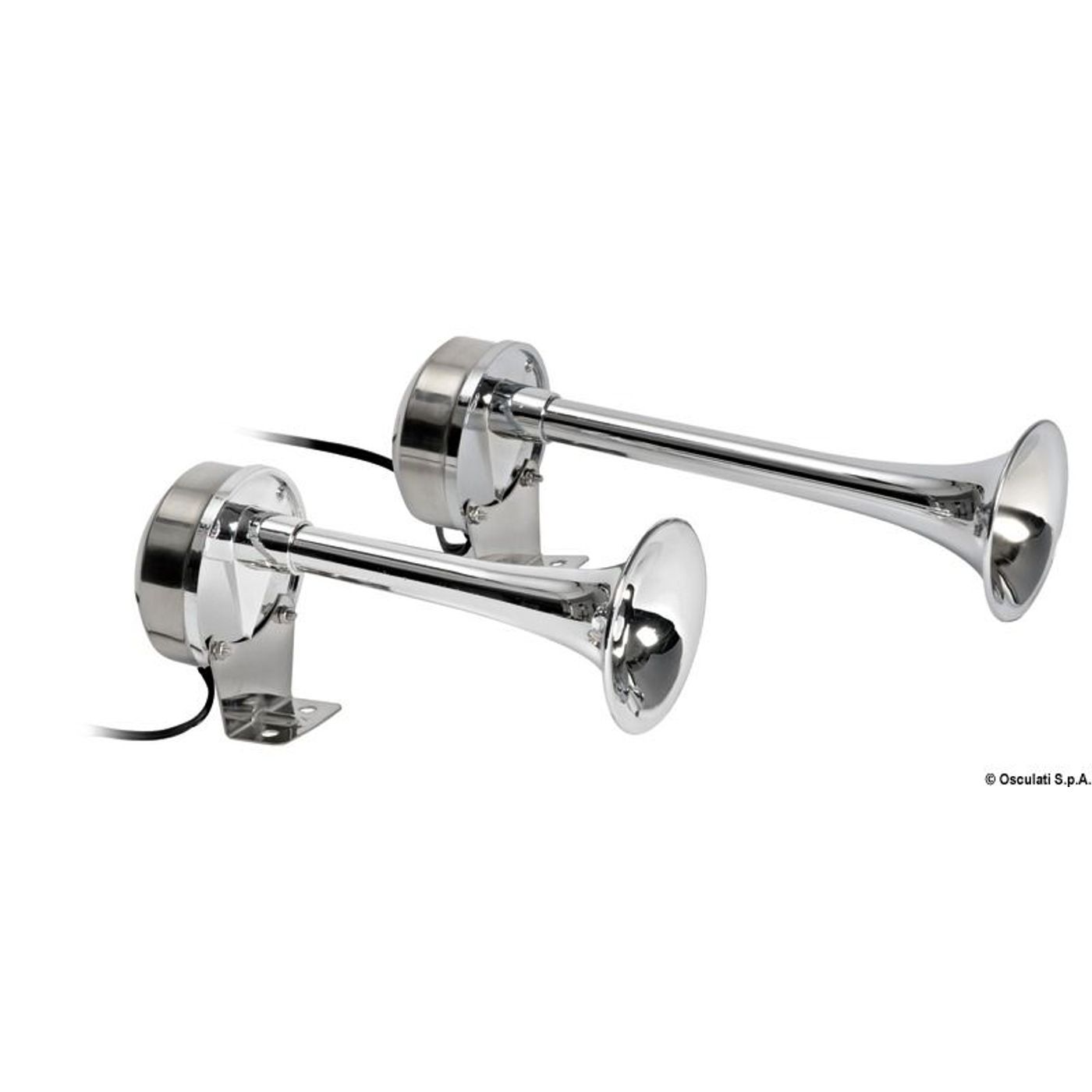 Dobbelt signalhorn 12 V 210 + 268 mm Dobbelt signalhorn 12 V 210 + 268 mm