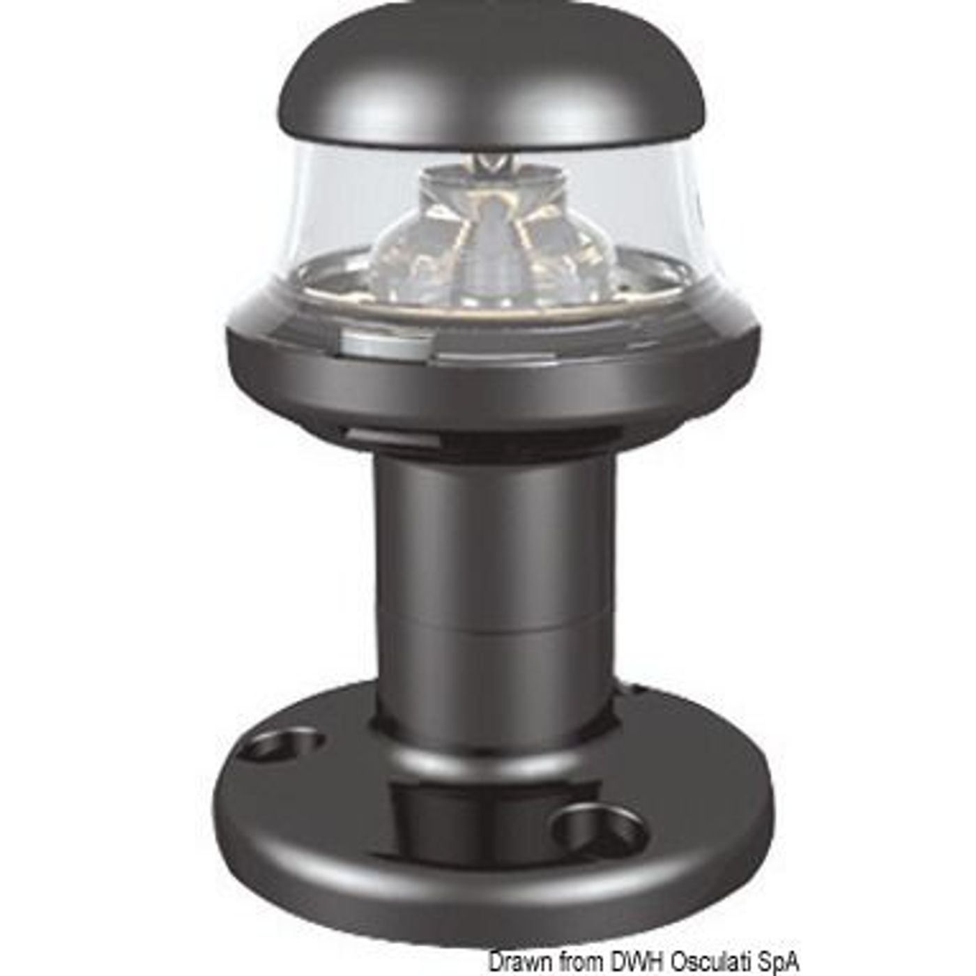 Orions sort LED-lanterne 360°