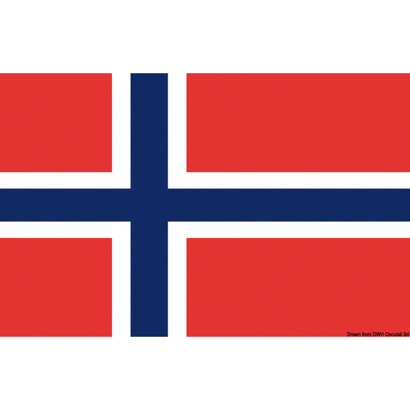 Norges flag 30 x 45 cm