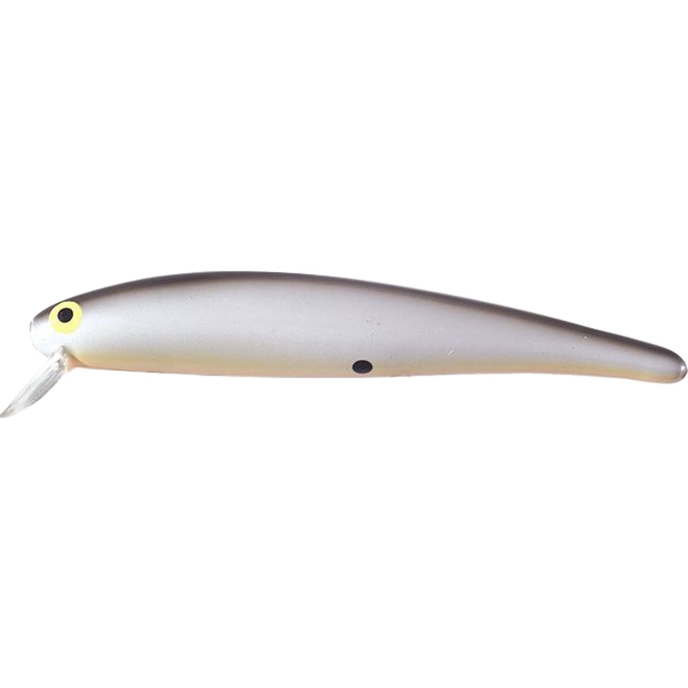 14 Long A Wobbler 9 cm #6 Pearl Black Back Orange Belly